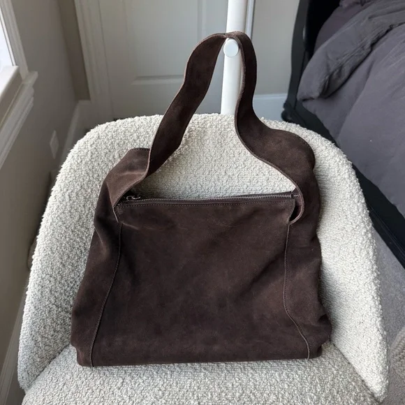 Mango 100% Suede Shopper Bag - Picture 3 of 8